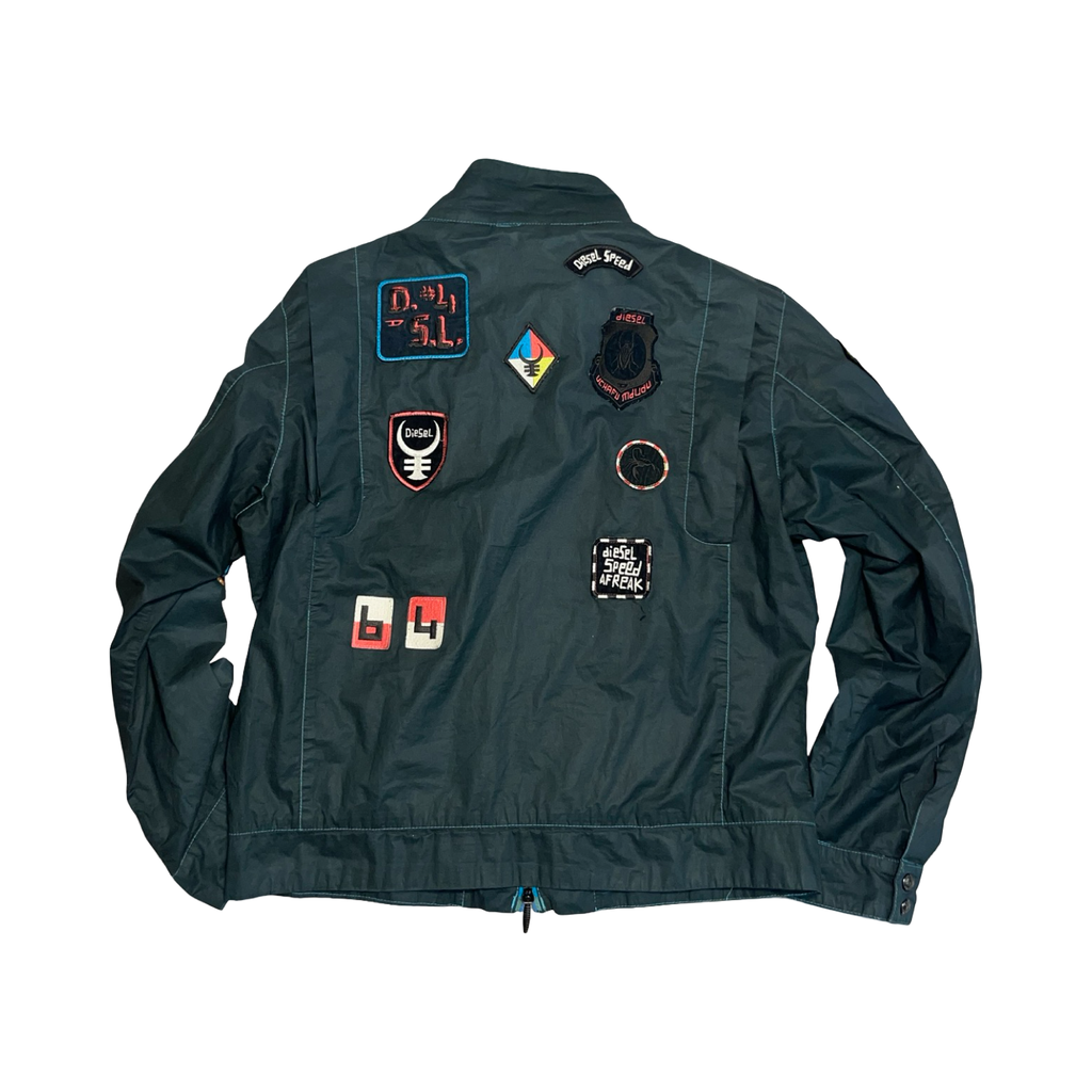 Diesel motto speed afreak rare patch jacket ukL