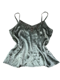 Y2K Biba Embellished Satin Cami Top UK L