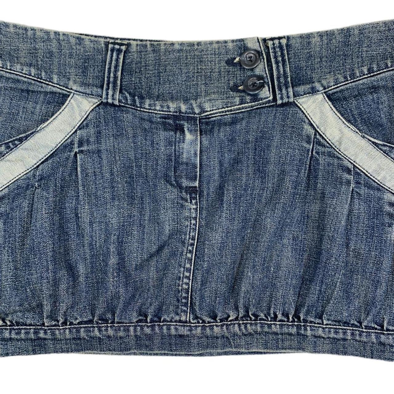 Super cute mini blue y2k Melville denim skirt ukL