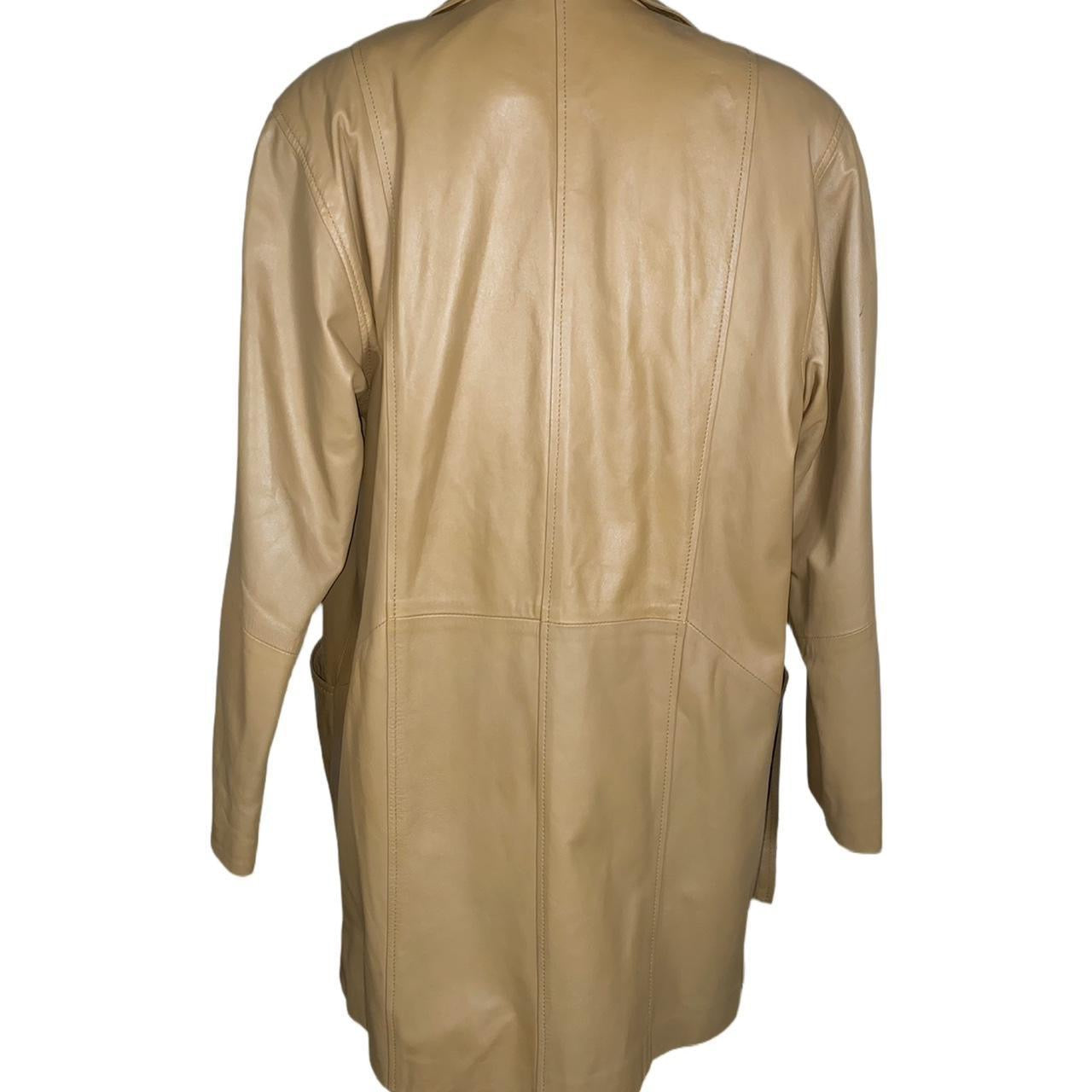 Tan leather rare vintage 1979’s jacket de vita ukS