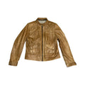 Next Y2K 2000’s tan leather jacket uk S/M