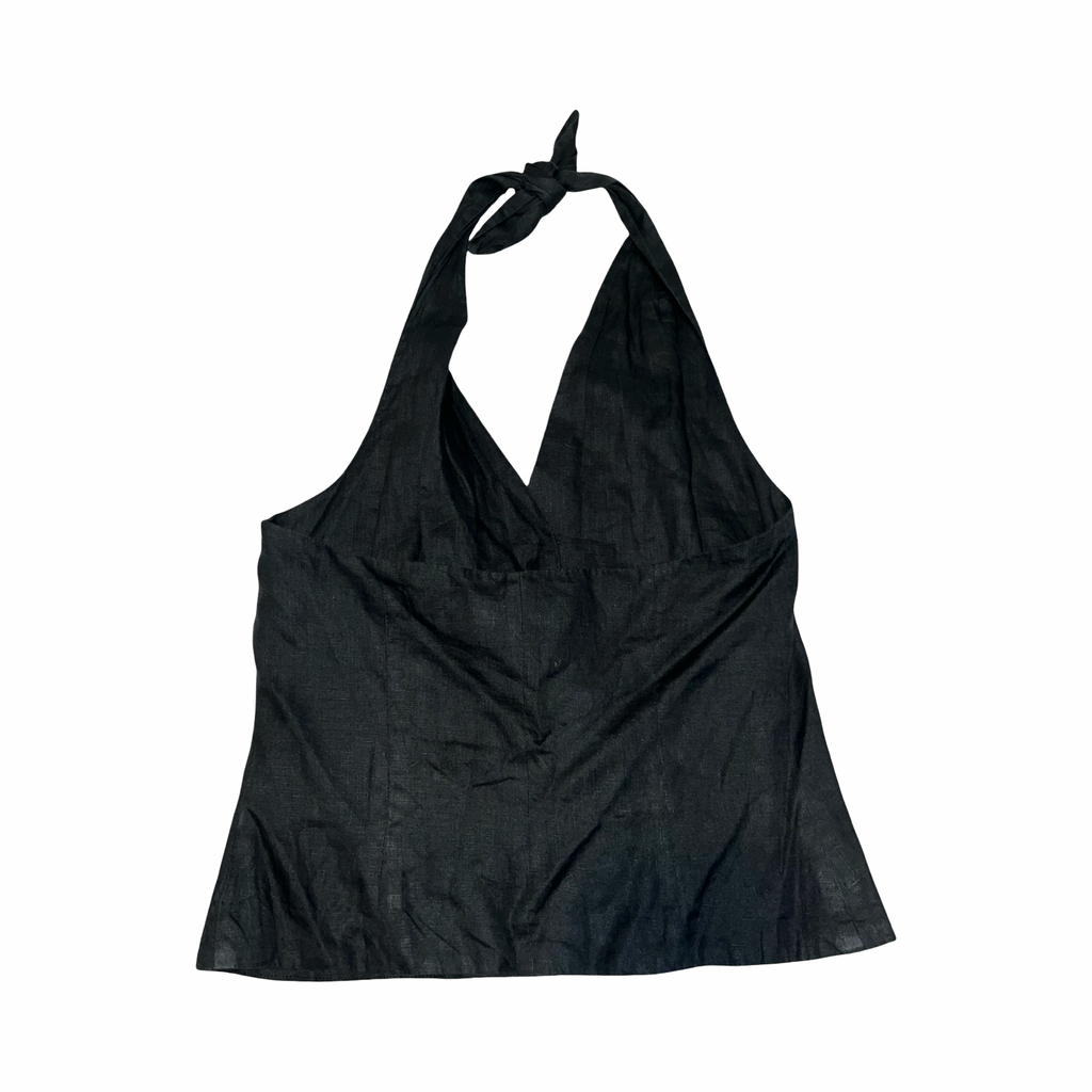 Max Mara puto limo made in Italy halter neck top uk14