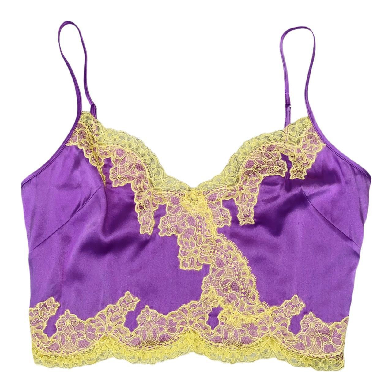 Agent Provocateur satin and lace uk8 cami top