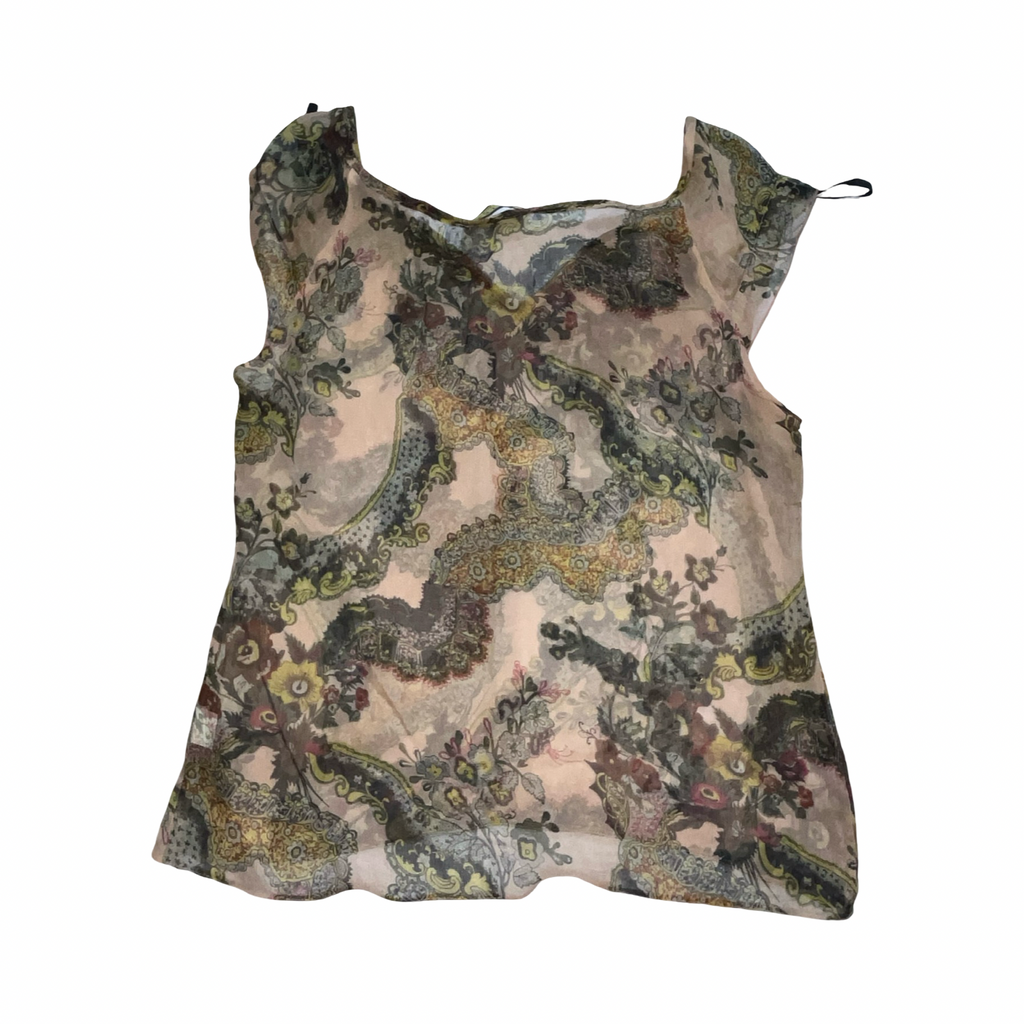Review Australia pure silk floral blouse uk10