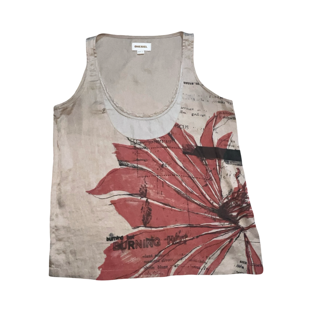 Diesel 90’s y2k graphic tank top UkS
