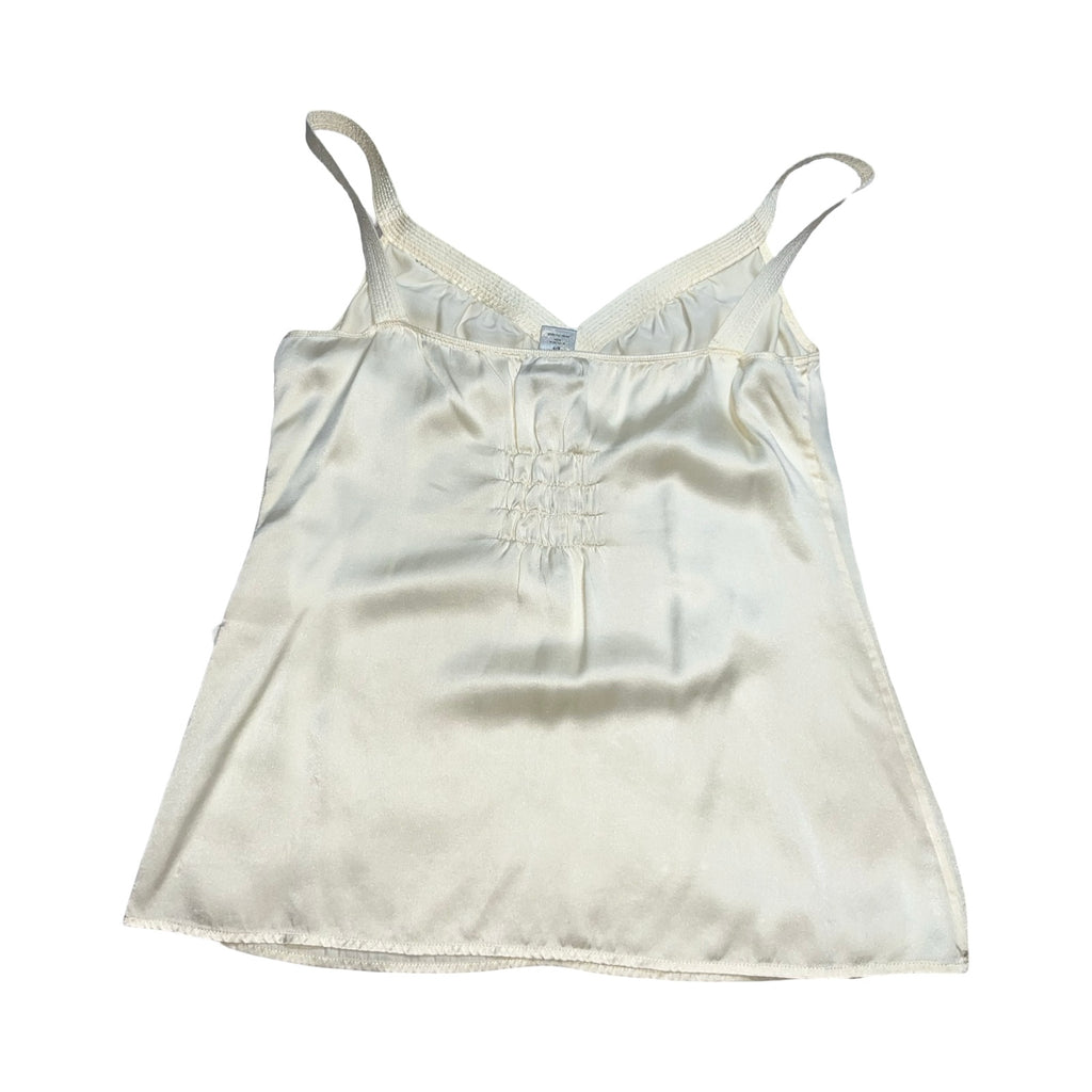 Gap cream pure silk cami top uk size S/P