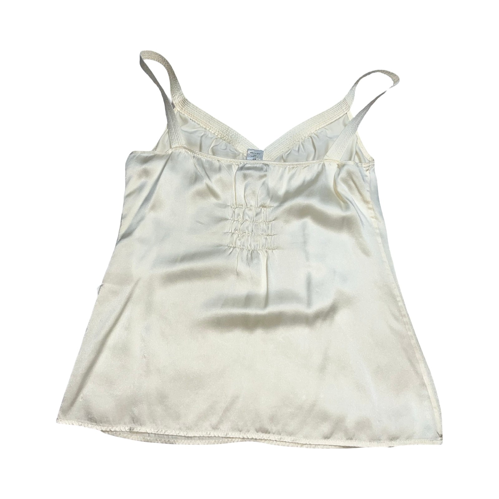 Gap cream pure silk cami top uk size S/P