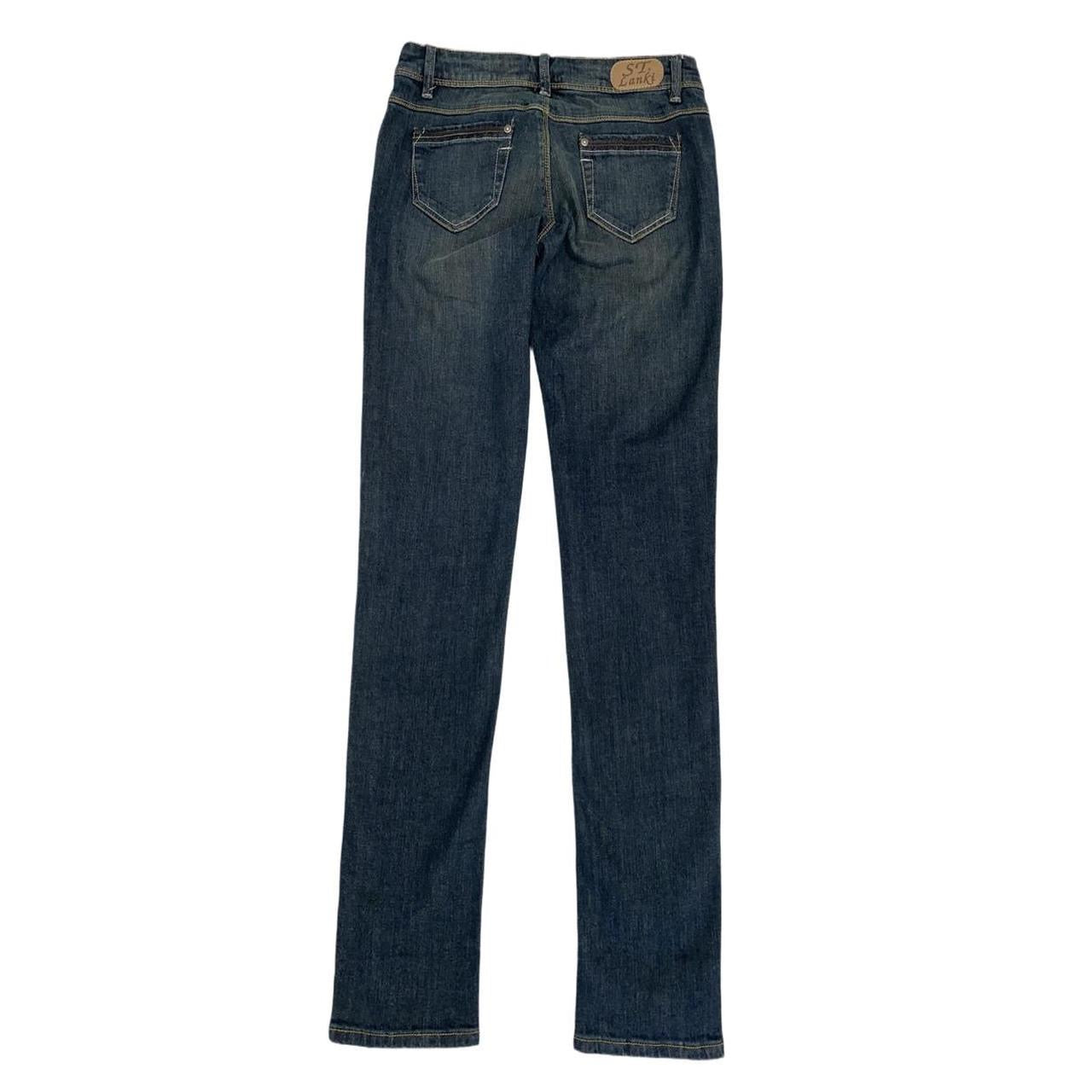 St.Lankis fashion y2k straight leg jeans ukS