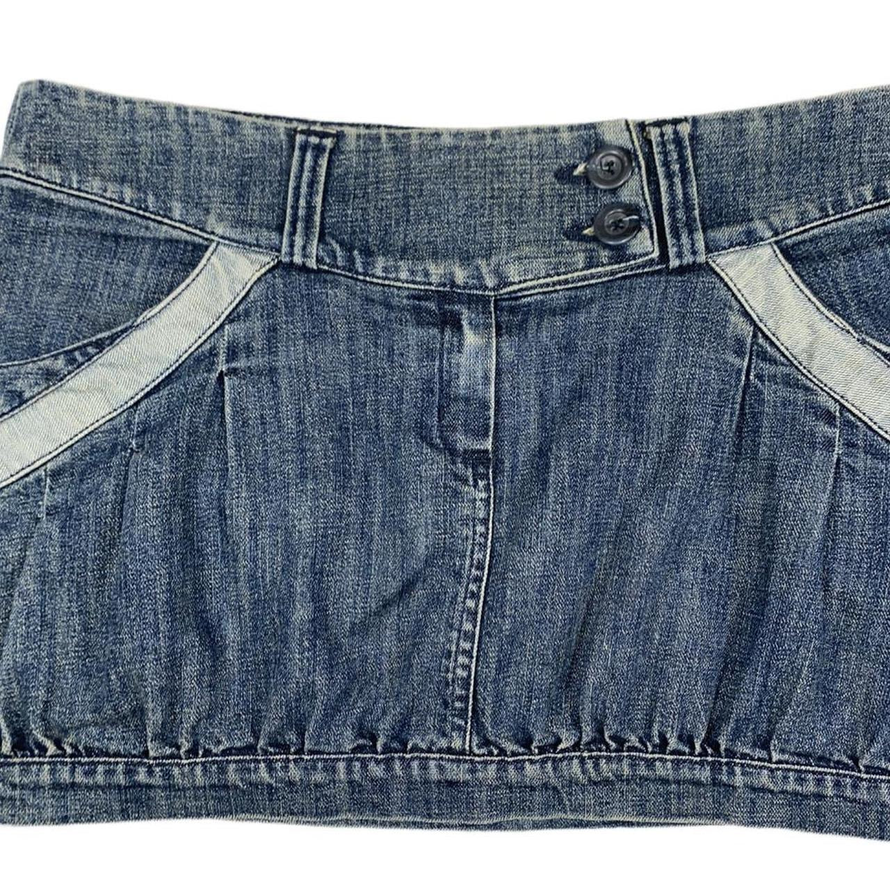 Super cute mini blue y2k Melville denim skirt ukL