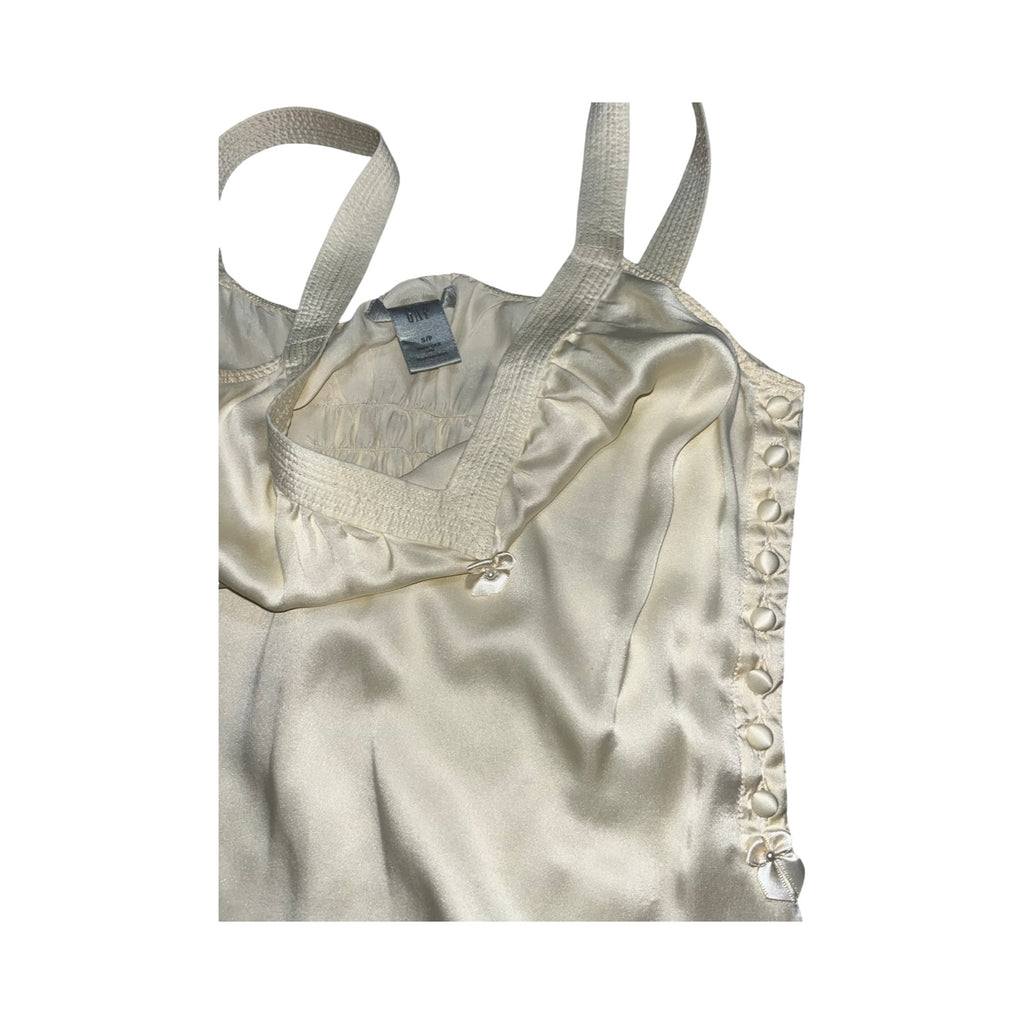 Gap cream pure silk cami top uk size S/P