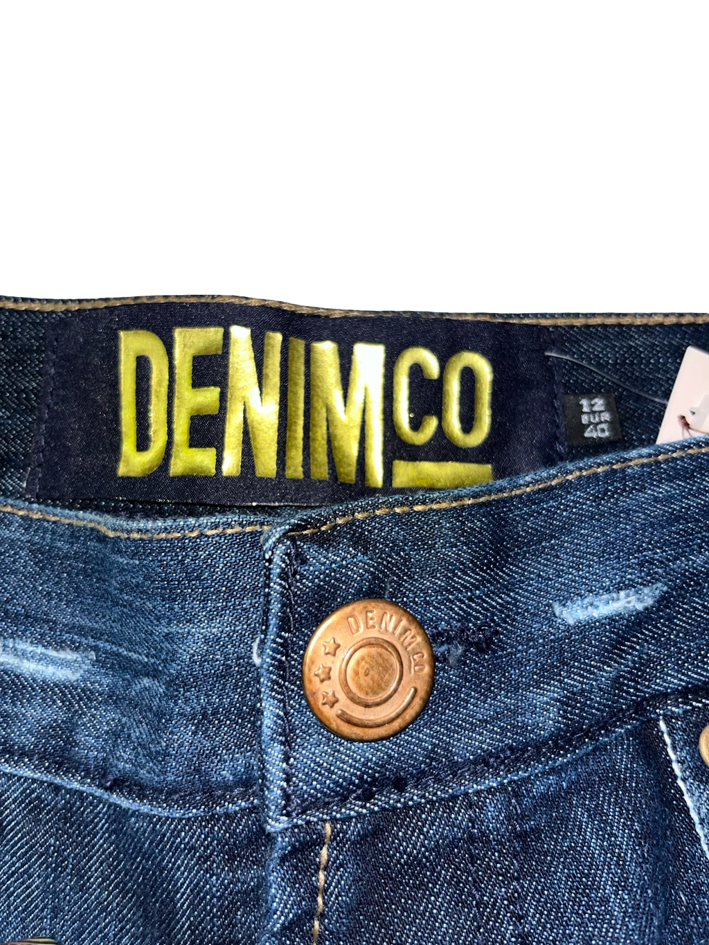 Y2K Denim Co Dark Wash Low Rise Denim Micro Mini Skirt UK 12