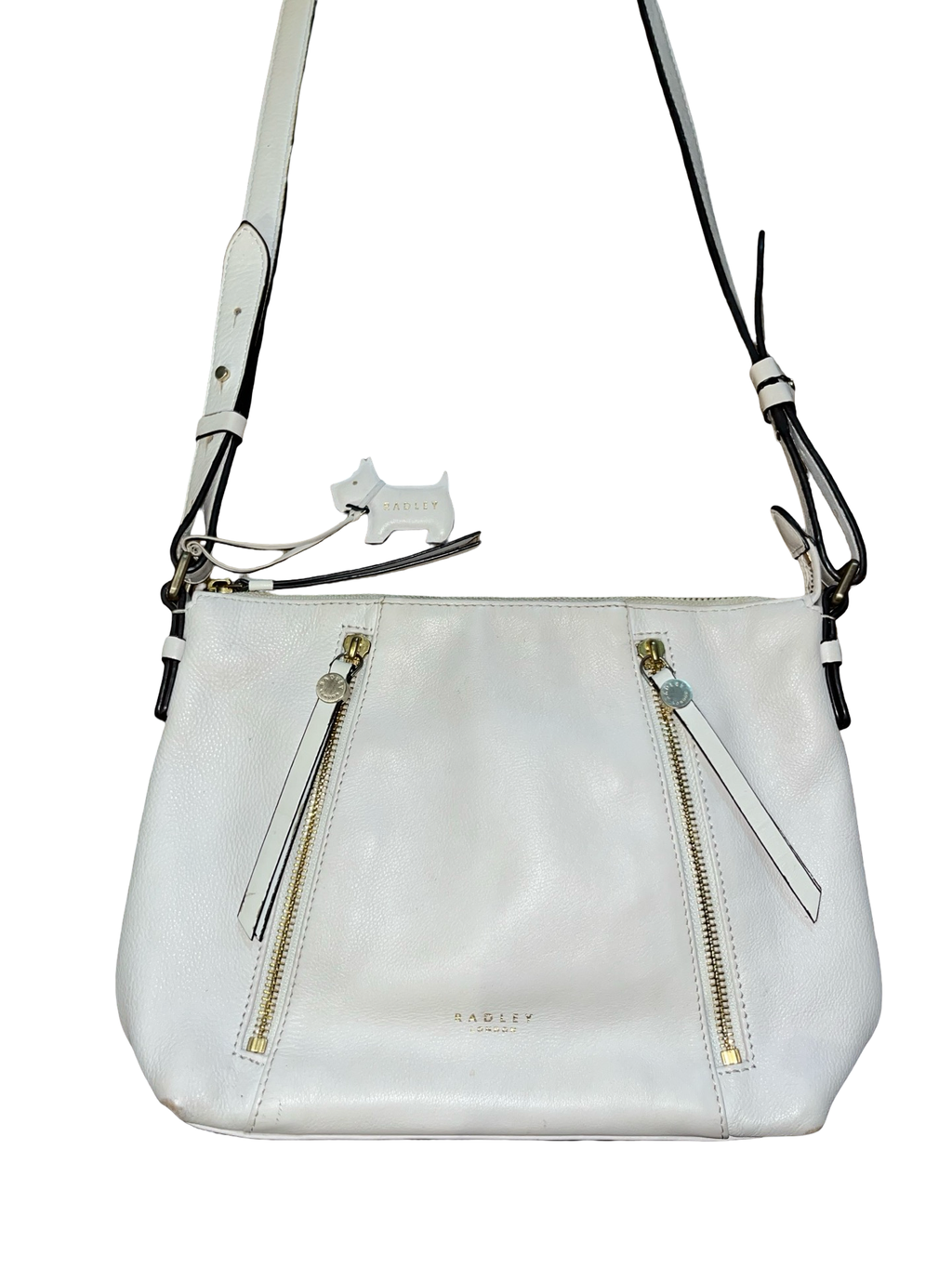 Radley London cream Leather Crossbody Shoulder Bag