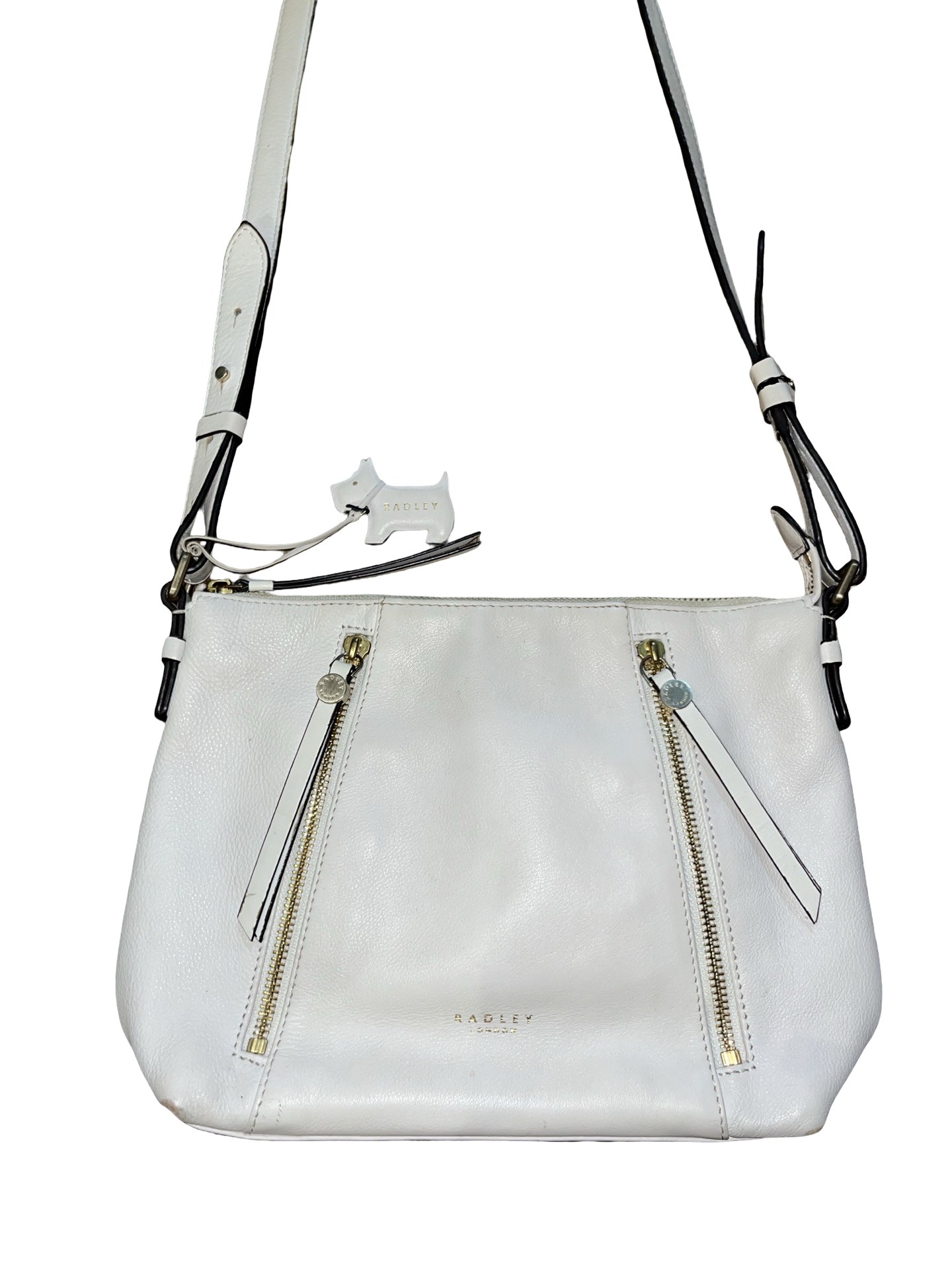 Radley London cream Leather Crossbody Shoulder Bag