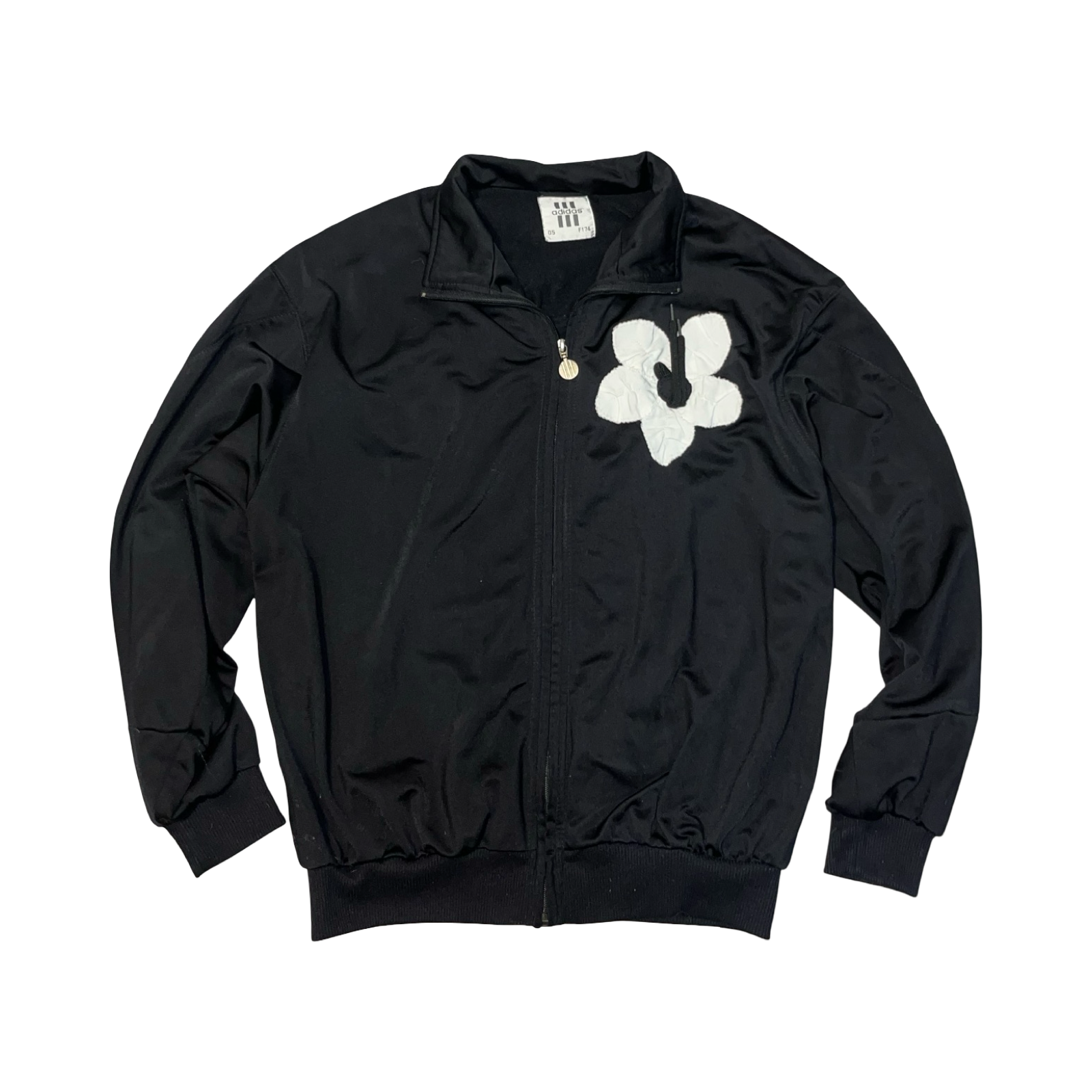 Rare adidas early 80’s/ 70’s black and white jacket ukL