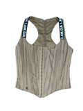 I.AM.GIA Phaedra Corset Top Beige Lace Up Y2K SizeS