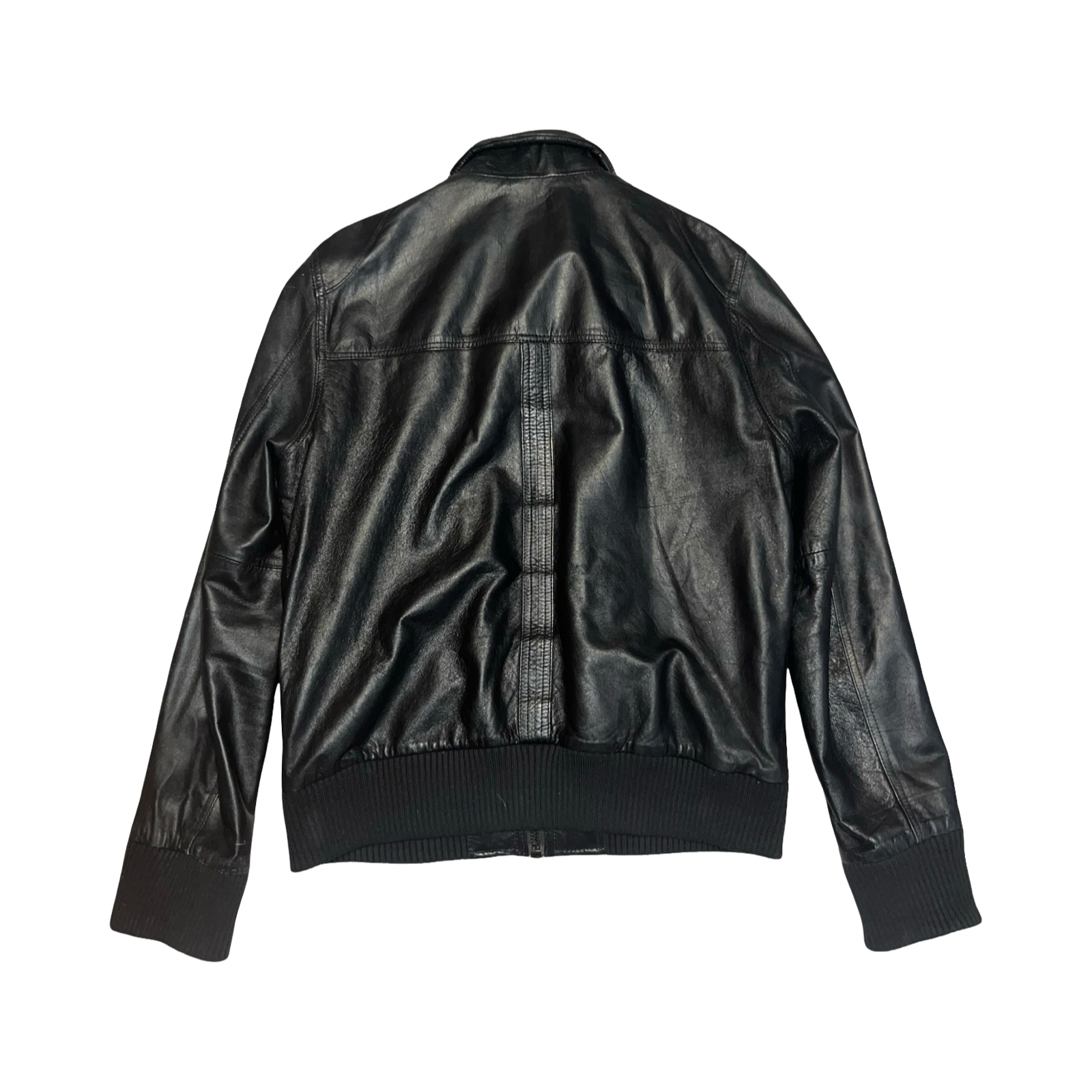 River island vintage leather jacket ukL