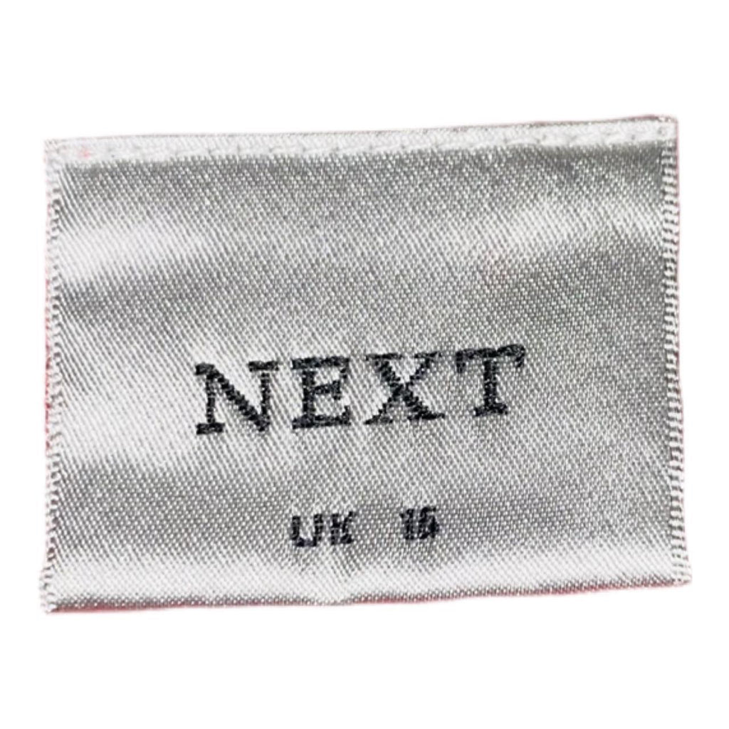 NEXT sequin embroidered V-neck blouse with ruffles Uk16