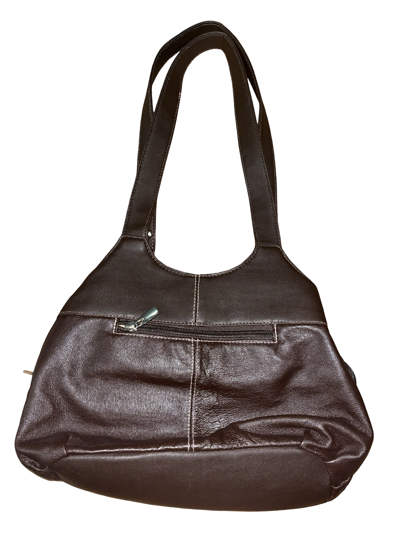 Casa Di Borse Brown Leather Y2K Handbag