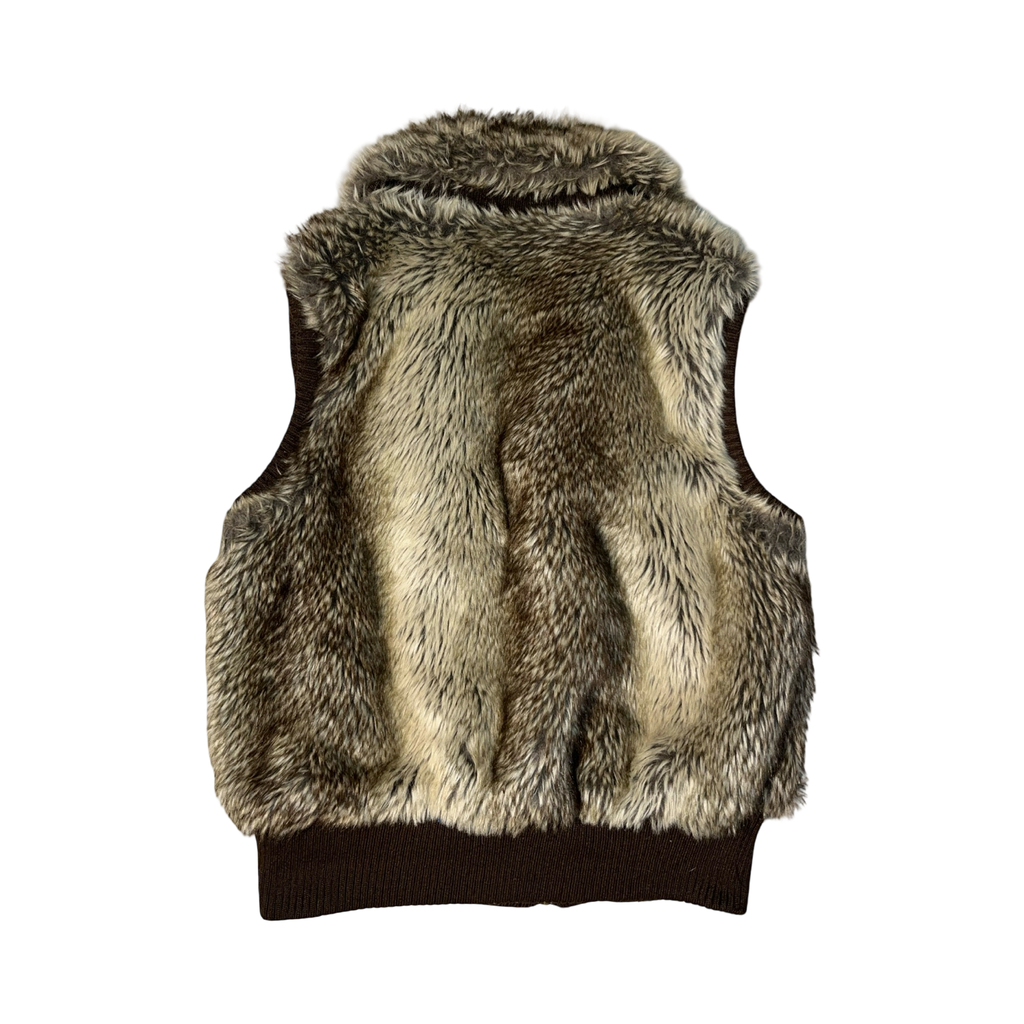 Select vintage faux fur y2k gilet S/M- 14