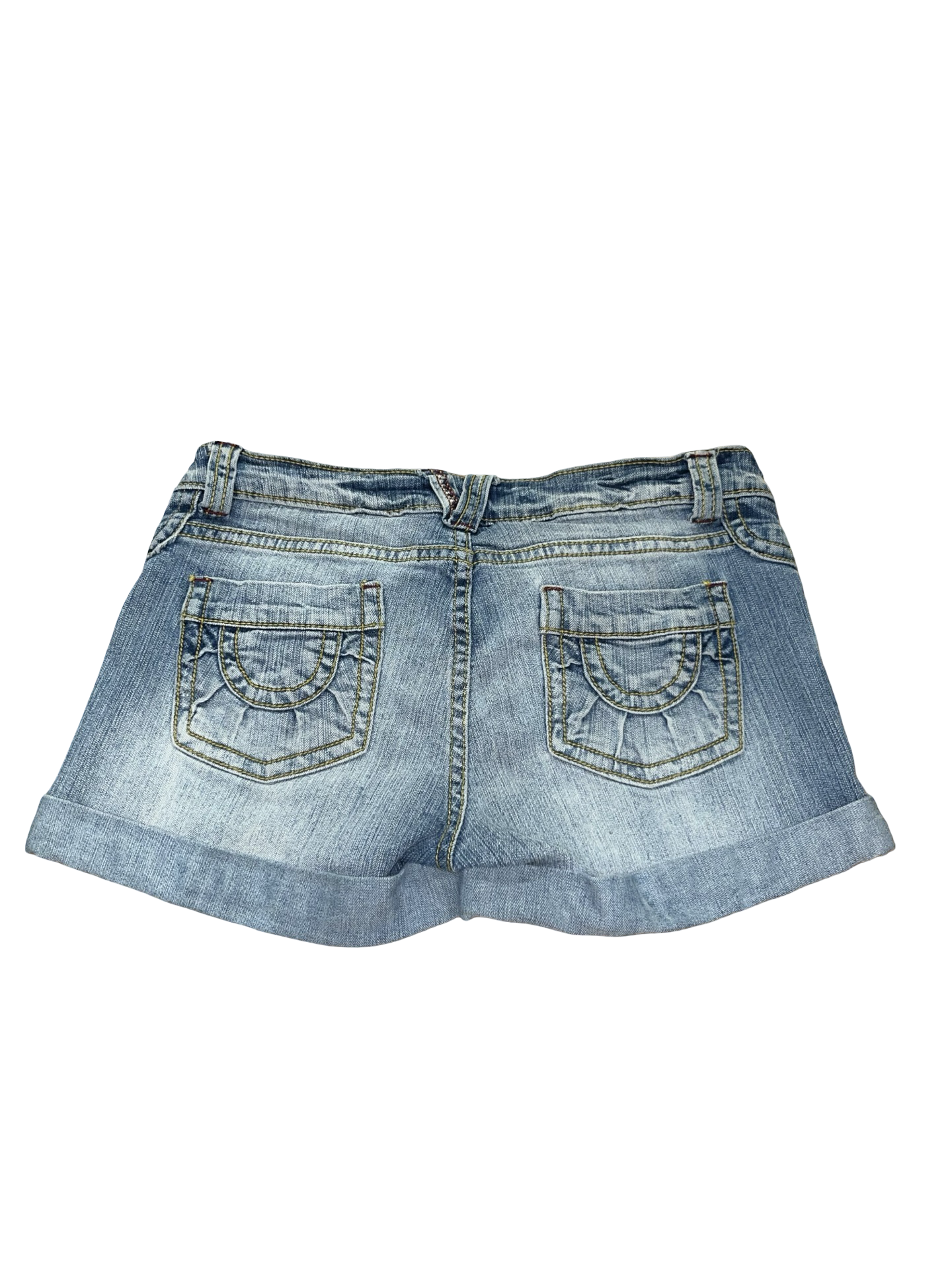 Vintage Y2K Light Wash Denim Hot Pants Shorts UkS | new look