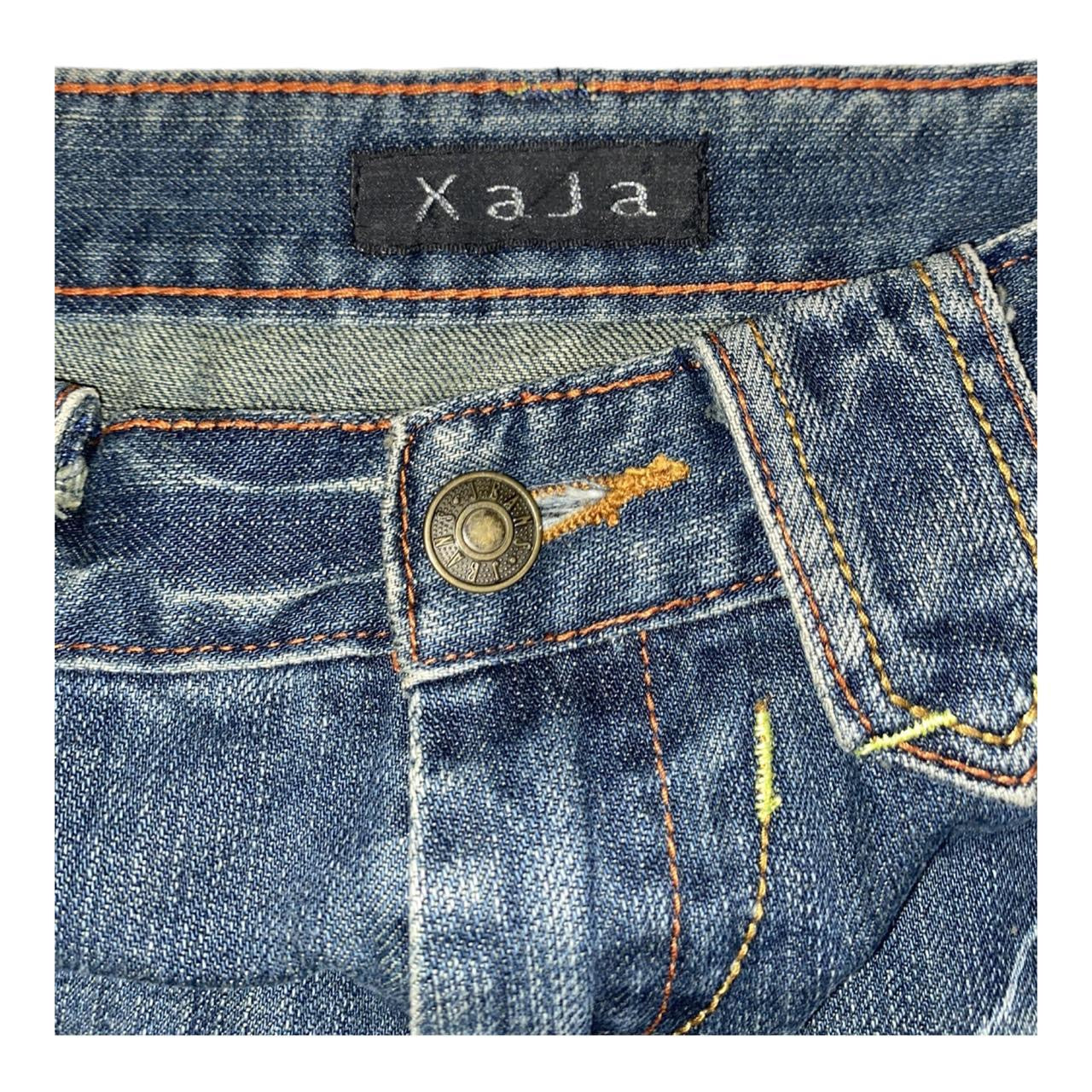 Xaja Y2K distressed denim mini skirt uk6