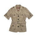 JohnRocha short sleeve button up blazer with belt uk16