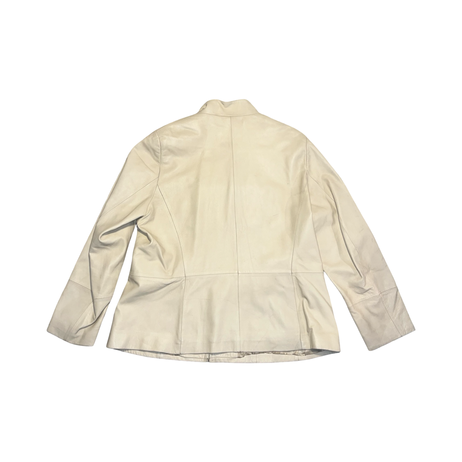 Marks and Spencer beige leather coat ukXL