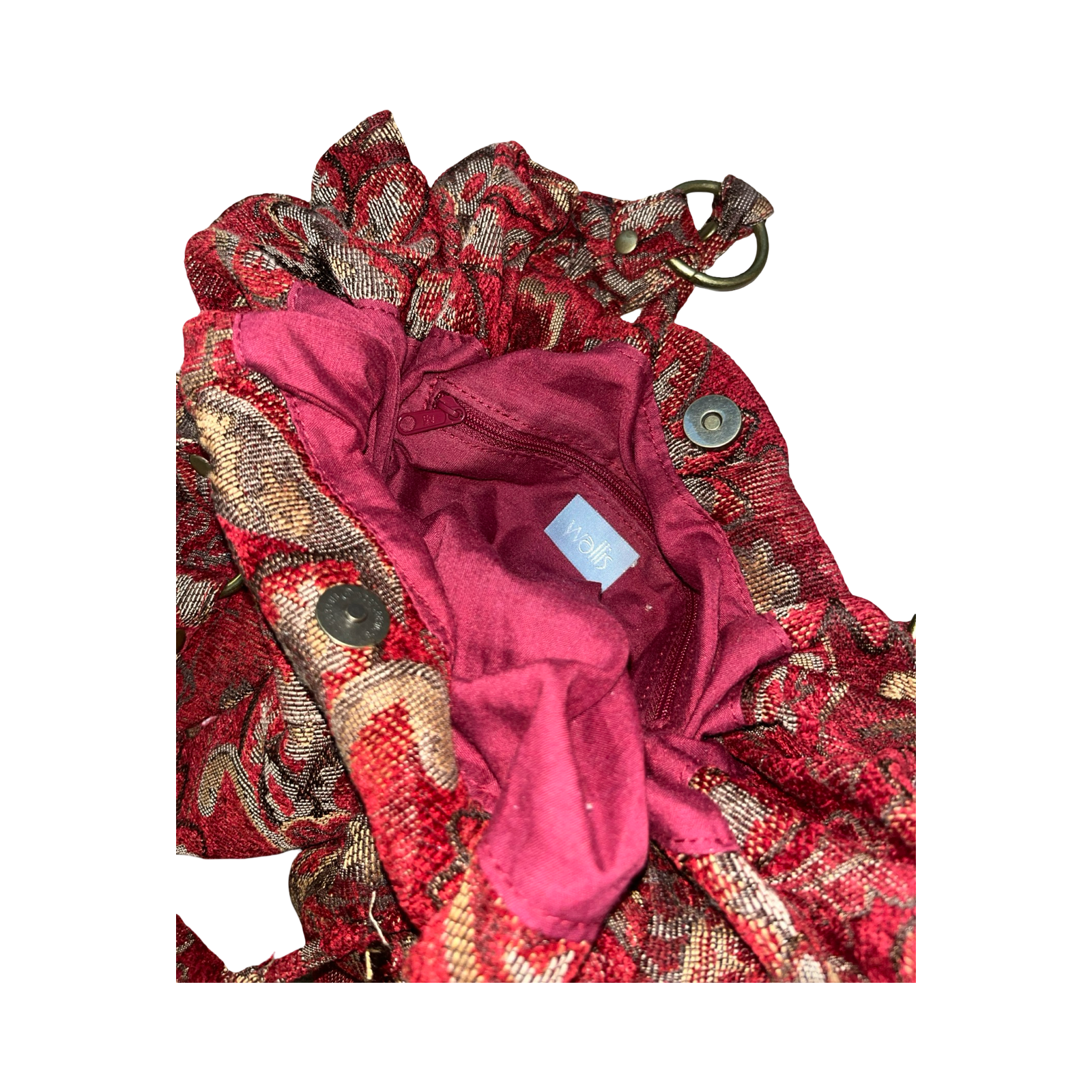 Wallis y2k boho vintage fabric handbag