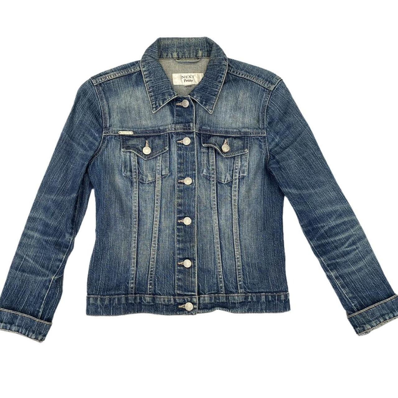 Stunning next petite denim jacket y2k ukS