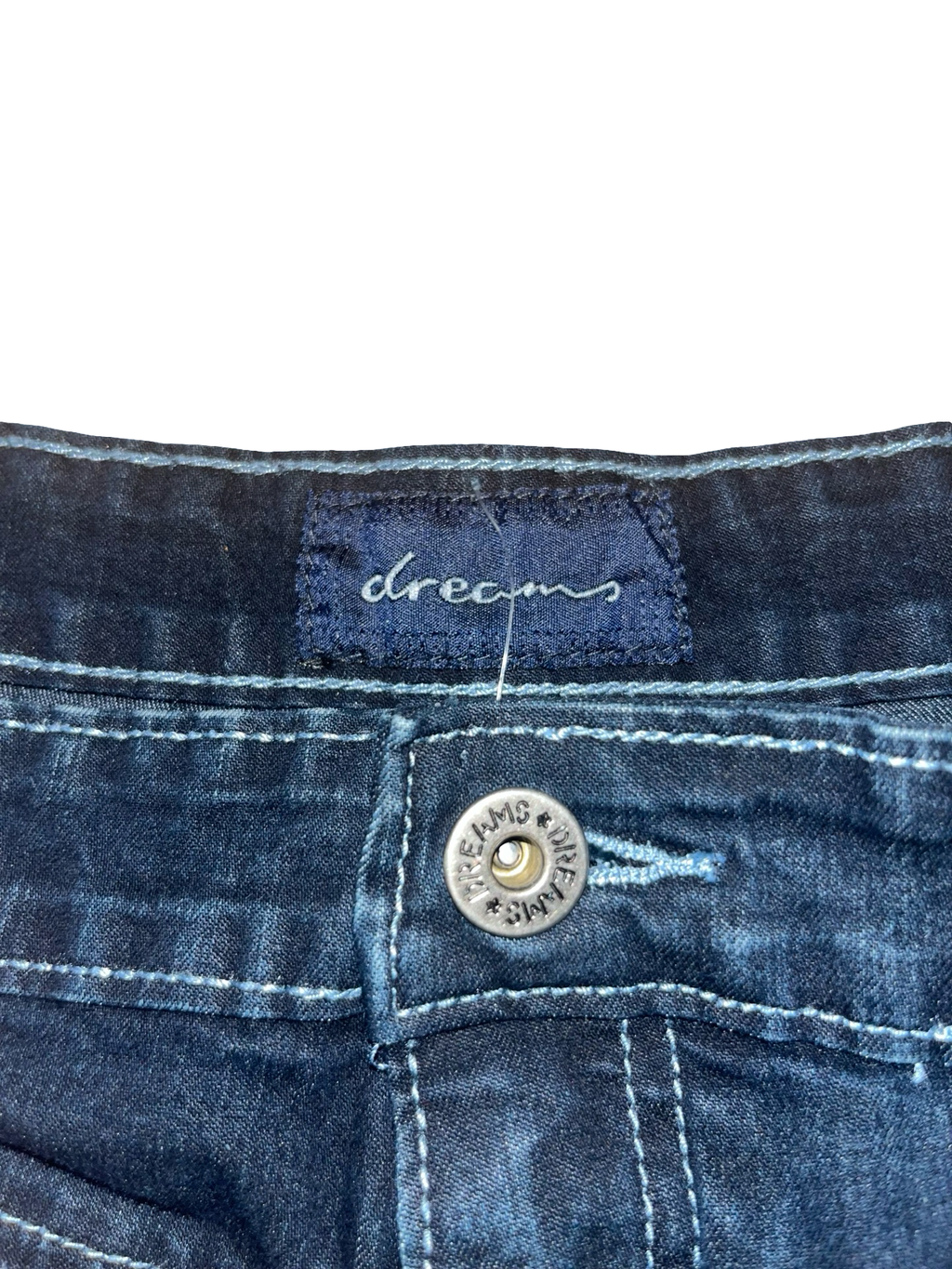 Y2K Dreams Dark Wash Pleated Denim Mini Skirt uk12