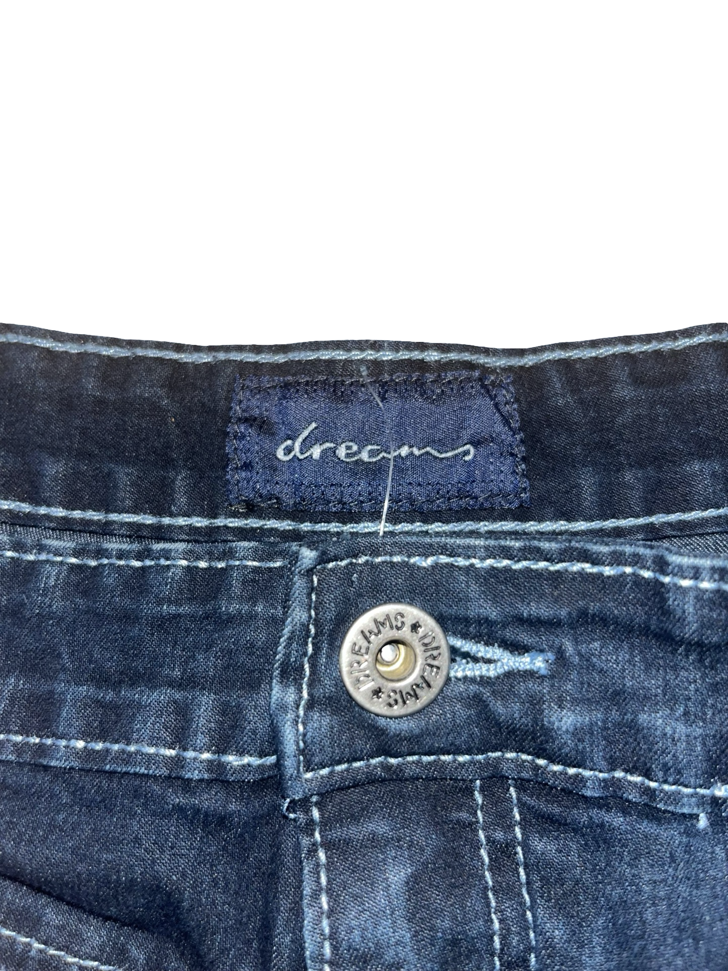 Y2K Dreams Dark Wash Pleated Denim Mini Skirt uk12