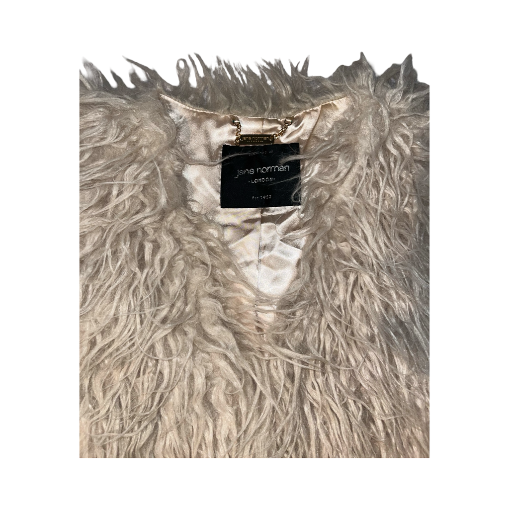 Jane Norman y2k fluffy 2000’s waist coat uk10