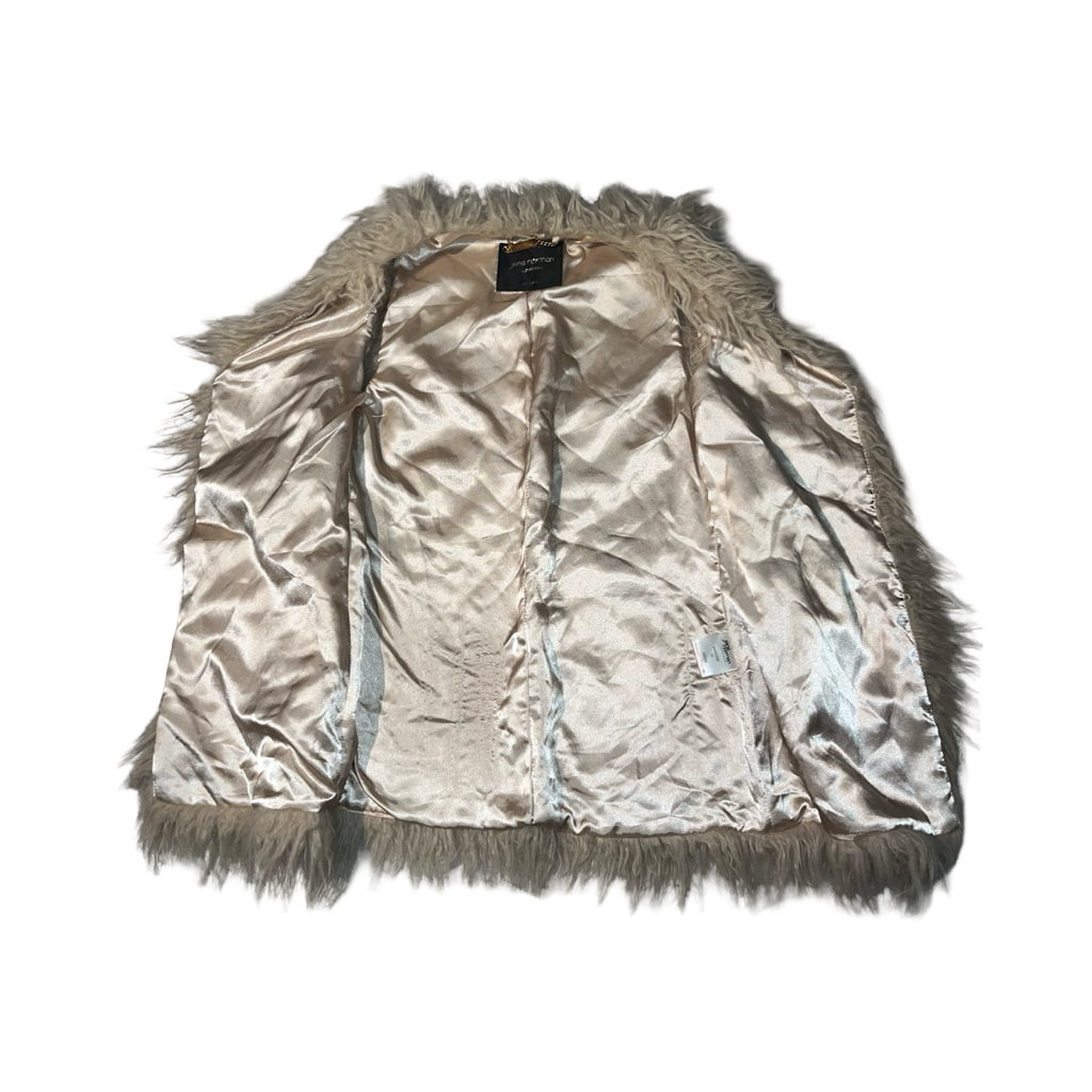 Jane Norman y2k fluffy 2000’s waist coat uk10