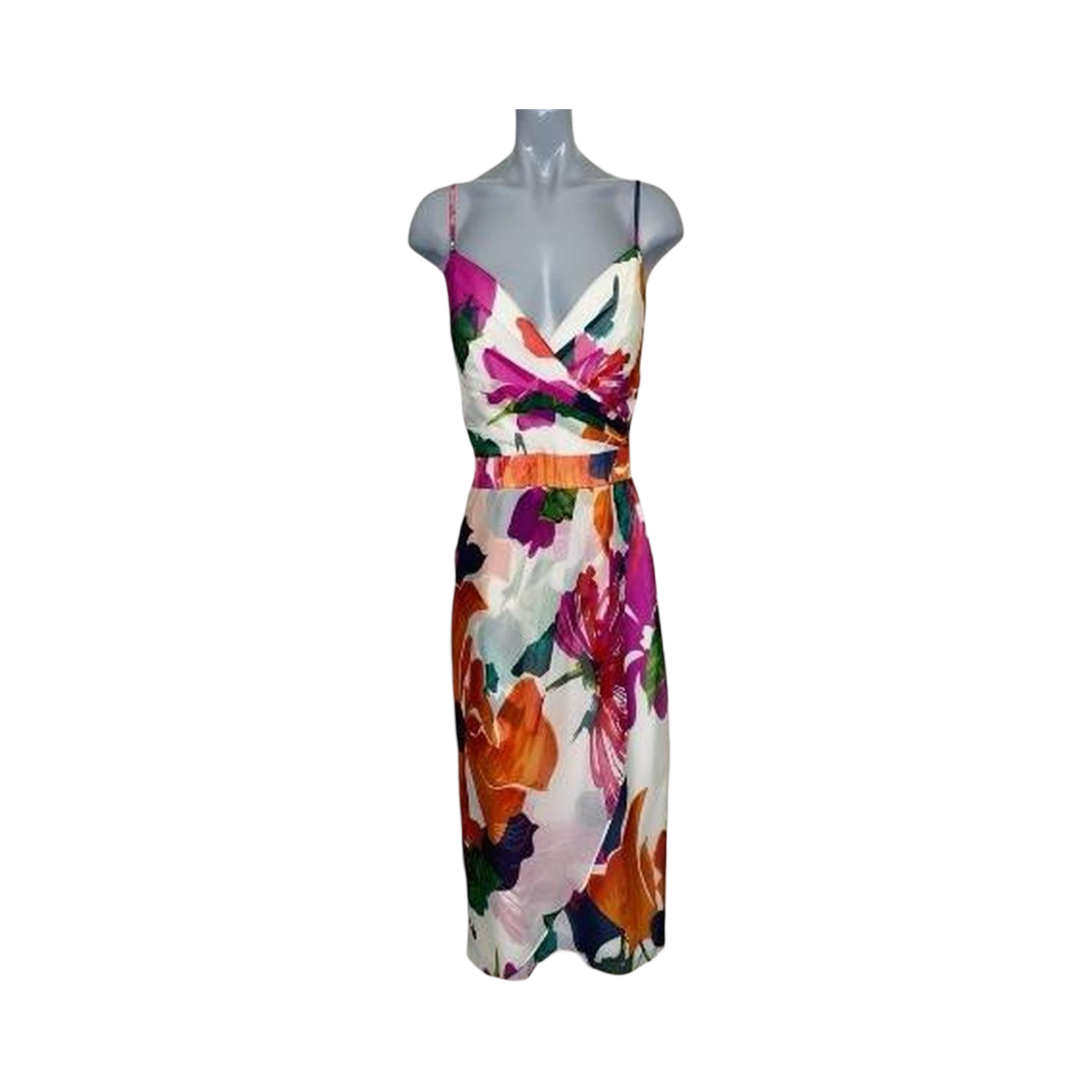 Coast y2k floral midi dress with V-neckline uk10