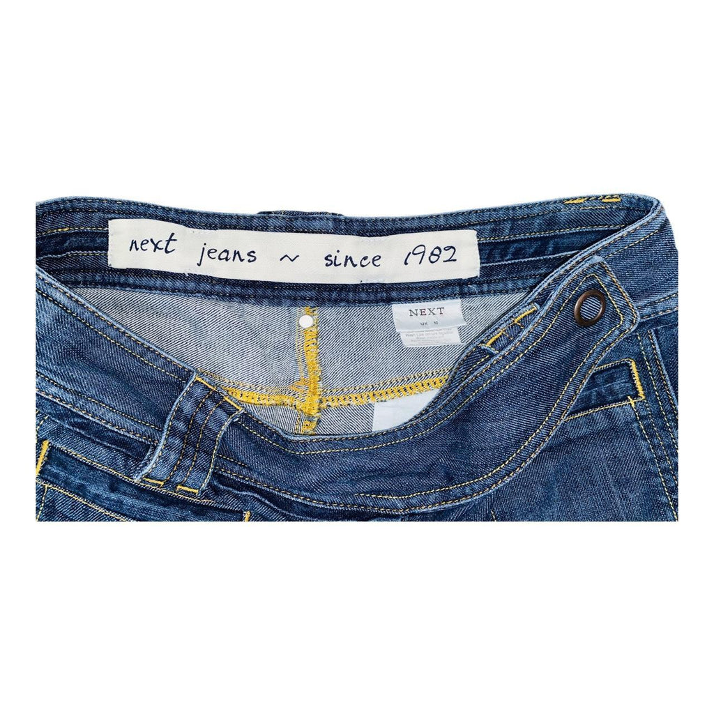 Next blue denim y2k jeans pencil skirt uk size 12