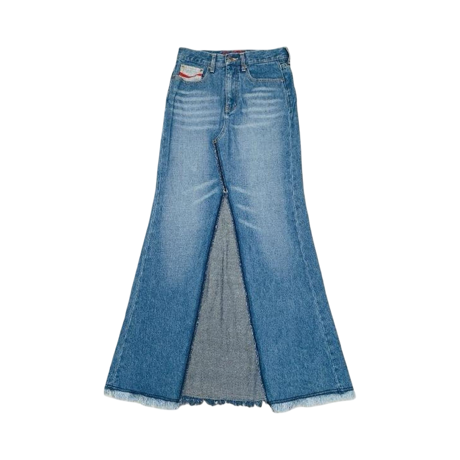 Coca-Cola rare vintage flare long denim skirt uk10