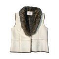 Wallace sacks vintage y2k fur and suede waist coat ukL