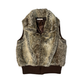 Select vintage faux fur y2k gilet S/M- 14