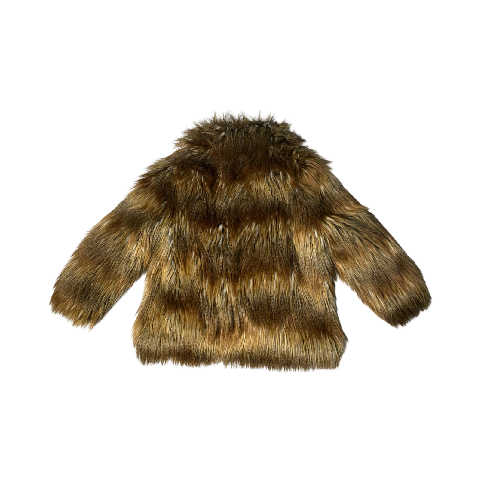 River island y2k faux fur satin coat uk12