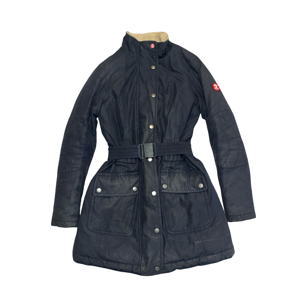 Barbour international vintage navy blue woman’s coat uk8