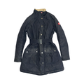 Barbour international vintage navy blue woman’s coat uk8