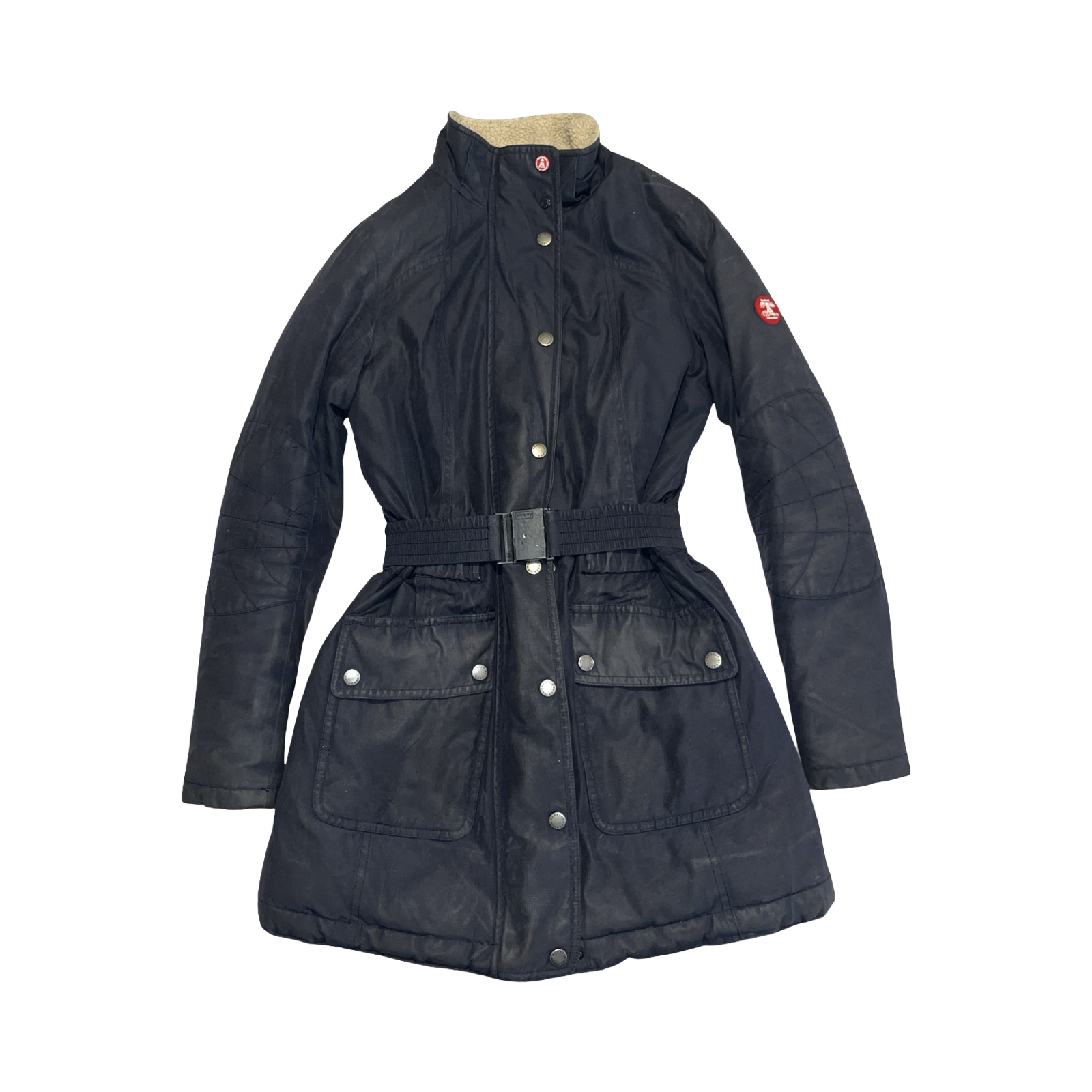 Barbour international vintage navy blue woman’s coat uk8