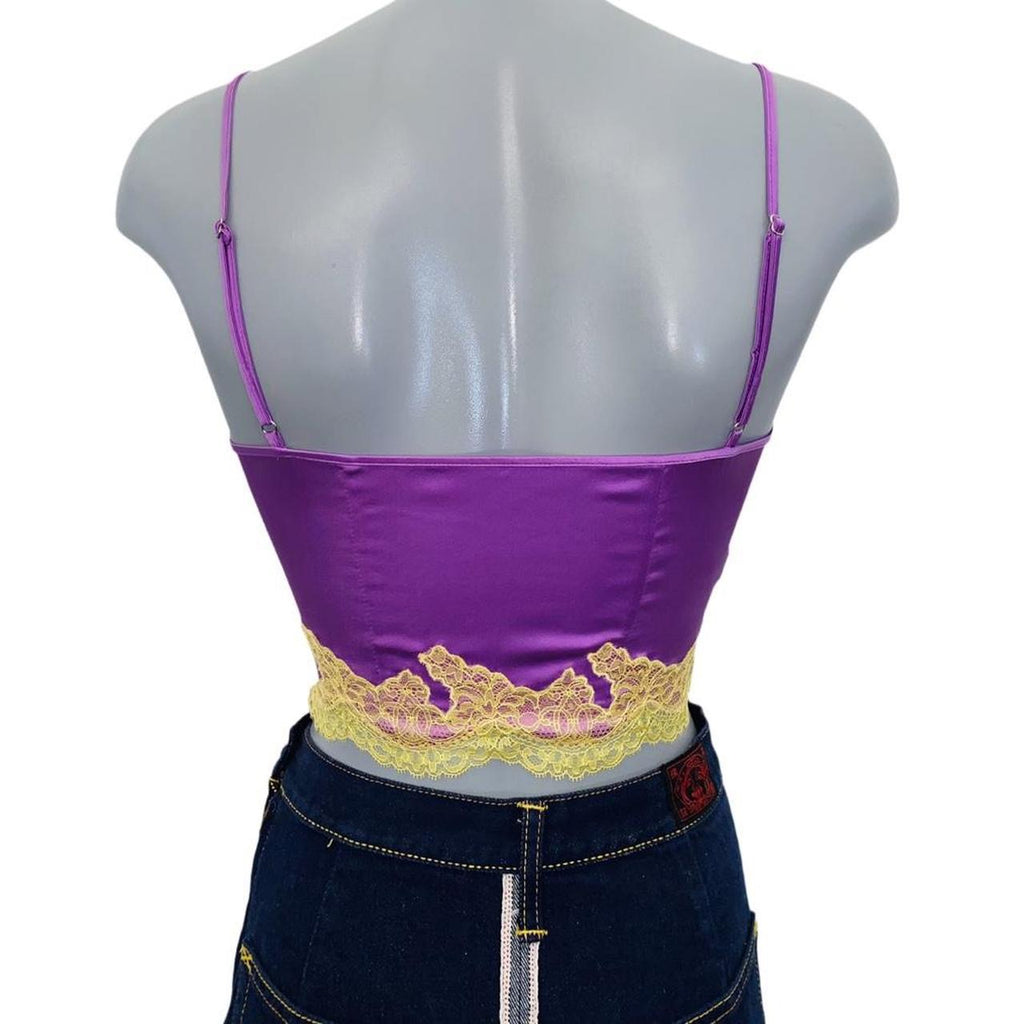 Agent Provocateur satin and lace uk8 cami top