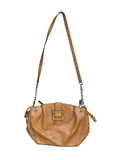 Y2K GUESS Tan Buckle 2000s Chain Strap Handbag