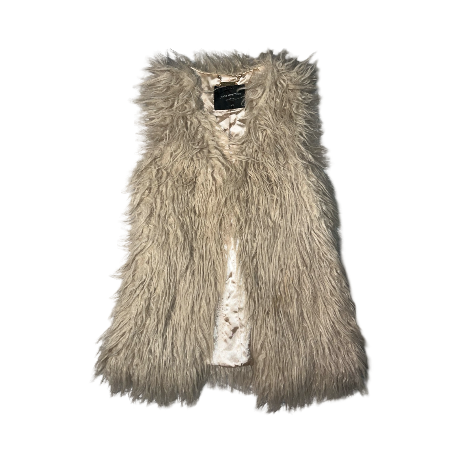 Jane Norman y2k fluffy 2000’s waist coat uk10