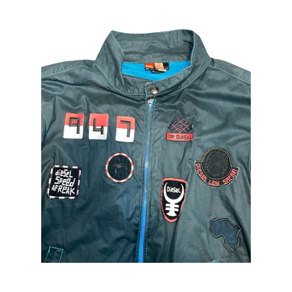 Diesel motto speed afreak rare patch jacket ukL