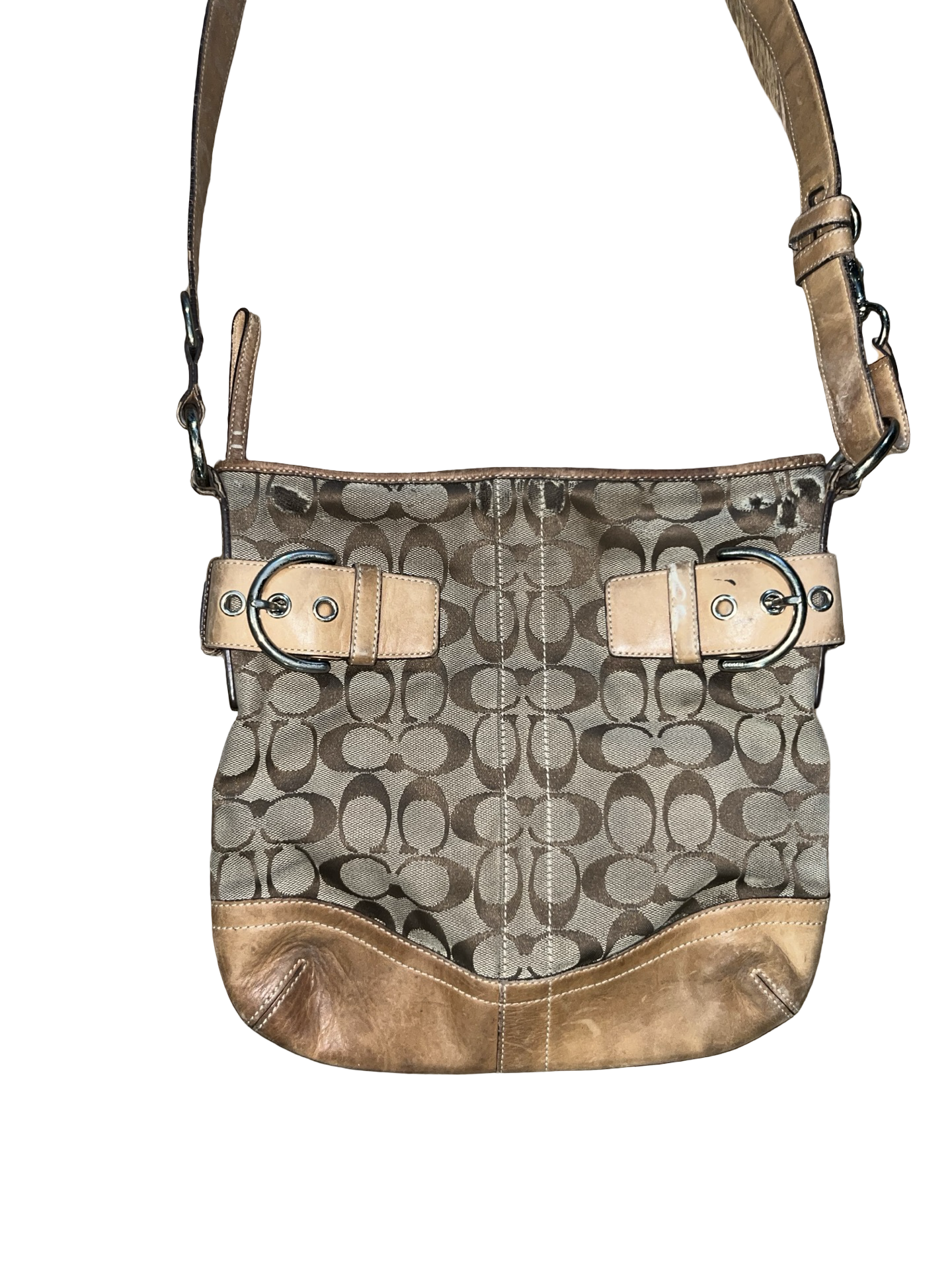 Coach Signature Canvas Crossbody Bag | Y2K Vintage
