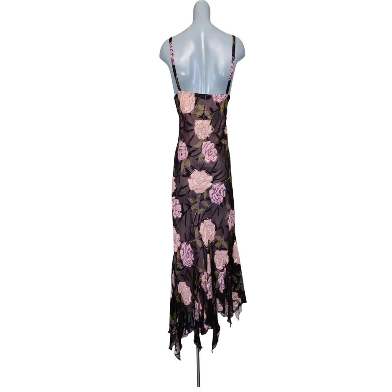Pink floral fairy core vintage Satsuma London dress uk16