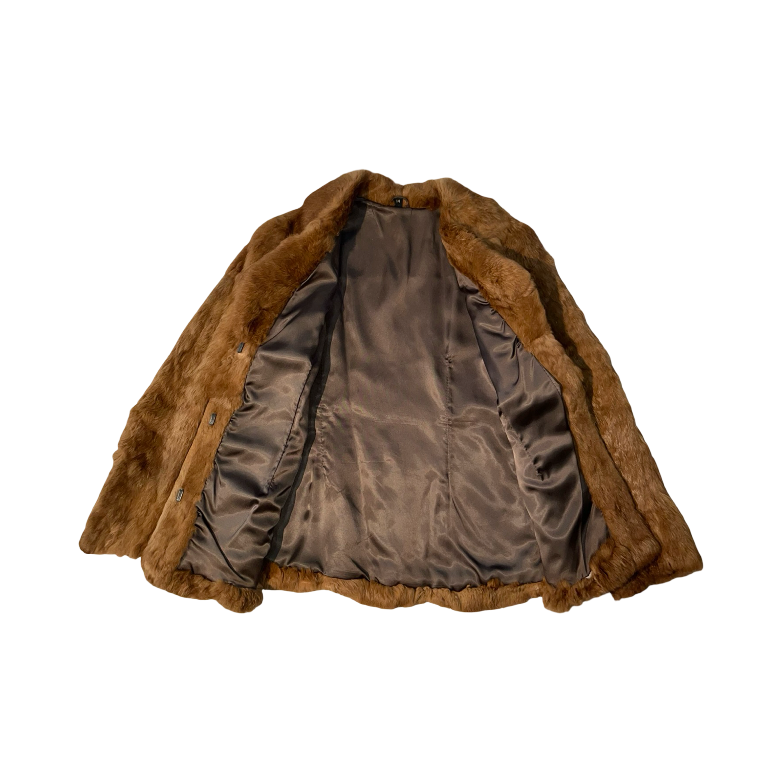 Vintage 70’s real coney fur coat uk size 14