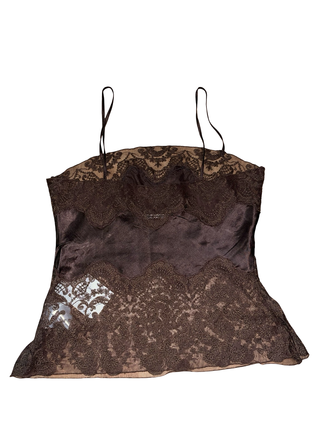 Vintage Y2K Pink Soda Boutique Silk Lace Cami Top UK 10